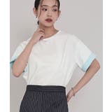 配色ロールアップTシャツ【miette ミエット】 | titivate | 詳細画像29