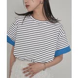 配色ロールアップTシャツ【miette ミエット】 | titivate | 詳細画像33