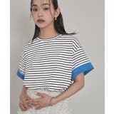 配色ロールアップTシャツ【miette ミエット】 | titivate | 詳細画像5