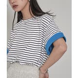 配色ロールアップTシャツ【miette ミエット】 | titivate | 詳細画像17