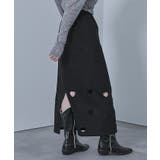 ハートカットデニム裏毛スカート【miette ミエット】 | titivate | 詳細画像8 