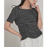 ドロストリボン半袖リブトップス【miette ミエット】 | titivate | 詳細画像13 