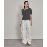 ドロストリボン半袖リブトップス【miette ミエット】 | titivate | 詳細画像14 