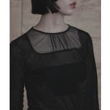 シアー切替ベロアトップス【miette ミエット】 | titivate | 詳細画像9 