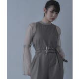 ダブルベルトアメリカンスリーブオールインワン【miette ミエット】 | titivate | 詳細画像6 