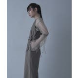 ダブルベルトアメリカンスリーブオールインワン【miette ミエット】 | titivate | 詳細画像12 