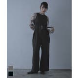 ダブルベルトアメリカンスリーブオールインワン【miette ミエット】 | titivate | 詳細画像1 