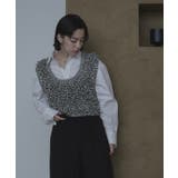 バックベルトループニットベスト【miette ミエット】 | titivate | 詳細画像8