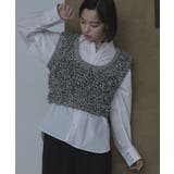 バックベルトループニットベスト【miette ミエット】 | titivate | 詳細画像11