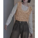 バックベルトループニットベスト【miette ミエット】 | titivate | 詳細画像17