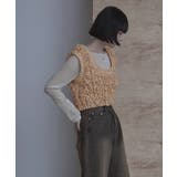 バックベルトループニットベスト【miette ミエット】 | titivate | 詳細画像18