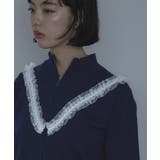 レースフリルダブルジップカーディガン【miette ミエット】 | titivate | 詳細画像4 