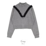 レースフリルダブルジップカーディガン【miette ミエット】 | titivate | 詳細画像11 