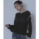 配色ステッチボートネックシアーニット【miette ミエット】 | titivate | 詳細画像15 