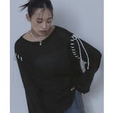 配色ステッチボートネックシアーニット【miette ミエット】 | titivate | 詳細画像18 