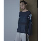 配色ステッチボートネックシアーニット【miette ミエット】 | titivate | 詳細画像2 