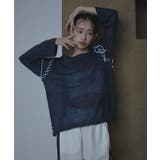 配色ステッチボートネックシアーニット【miette ミエット】 | titivate | 詳細画像4 