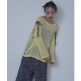 配色ステッチボートネックシアーニット【miette ミエット】 | titivate | 詳細画像8 