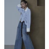 ドロストストライプシャツ【miette ミエット】 | titivate | 詳細画像4 