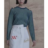 ショルダーカットバイカラーリブニット【miette ミエット】 | titivate | 詳細画像14 