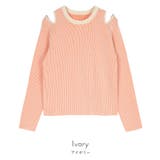 ショルダーカットバイカラーリブニット【miette ミエット】 | titivate | 詳細画像12 