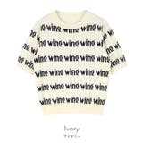 5分袖ロゴニット【miette ミエット】 | titivate | 詳細画像12 