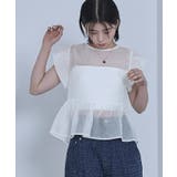 バルーンスリーブリボンシアーブラウス【miette ミエット】 | titivate | 詳細画像3