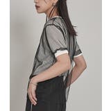 チュールレイヤードメッシュトップス【miette ミエット】 | titivate | 詳細画像10