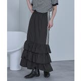 サイドラインナイロンティアードスカート【miette ミエット】 | titivate | 詳細画像16