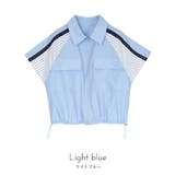 ストライプ切替ジップ半袖シャツ【miette ミエット】 | titivate | 詳細画像12