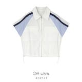 ストライプ切替ジップ半袖シャツ【miette ミエット】 | titivate | 詳細画像13