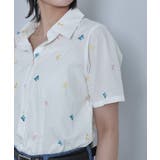 アソート刺繍半袖シャツ【miette ミエット】 | titivate | 詳細画像2 