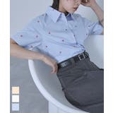 アソート刺繍半袖シャツ【miette ミエット】 | titivate | 詳細画像1 