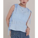 シャーリングリボンノースリーブトップス【miette ミエット】 | titivate | 詳細画像12