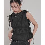 シャーリングリボンノースリーブトップス【miette ミエット】 | titivate | 詳細画像13