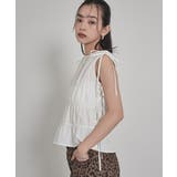 シャーリングリボンノースリーブトップス【miette ミエット】 | titivate | 詳細画像19
