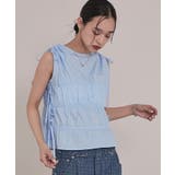 シャーリングリボンノースリーブトップス【miette ミエット】 | titivate | 詳細画像8