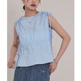 シャーリングリボンノースリーブトップス【miette ミエット】 | titivate | 詳細画像10