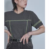 配色ステッチスリットスリーブTシャツ【miette ミエット】 | titivate | 詳細画像2 