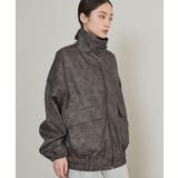 ムラ染めフェイクレザーブルゾン【miette ミエット】 | titivate | 詳細画像12 