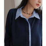 シャツレイヤード風カーディガン【miette ミエット】 | titivate | 詳細画像3 