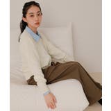 シャツレイヤード風カーディガン【miette ミエット】 | titivate | 詳細画像5 
