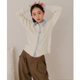 シャツレイヤード風カーディガン【miette ミエット】 | titivate | 詳細画像6 