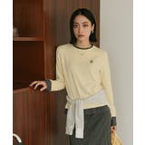 レイヤード風クルーネックカットソートップス【miette ミエット】 | titivate | 詳細画像28 