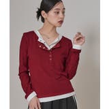 レイヤード風ヘンリーネックトップス【miette ミエット】 | titivate | 詳細画像26 