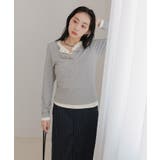 レイヤード風ヘンリーネックトップス【miette ミエット】 | titivate | 詳細画像35 
