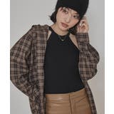 フード付きオーバーサイズチェックシャツ【miette ミエット】 | titivate | 詳細画像20 