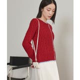 配色ステッチケーブルニットカーディガン【miette ミエット】 | titivate | 詳細画像18 