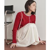 配色ステッチケーブルニットカーディガン【miette ミエット】 | titivate | 詳細画像23 