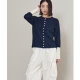 ボタンデザイン配色カーディガン【miette ミエット】 | titivate | 詳細画像7